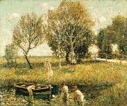 Ernest Lawson Boys Bathing oil painting on canvas